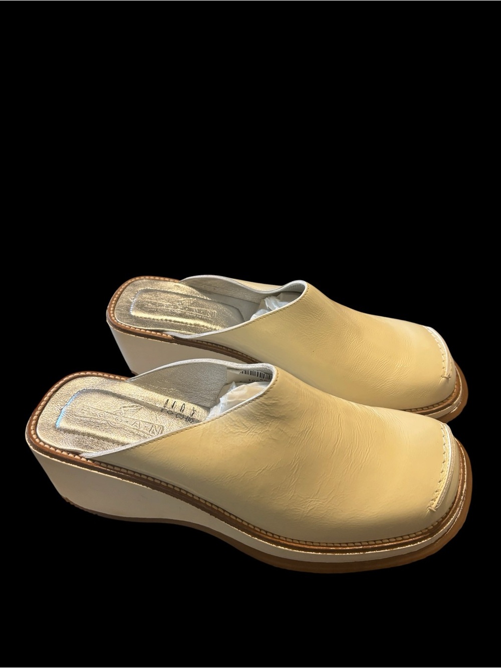 Hogan by TODS White leather clogs nwb Size 39 (9)